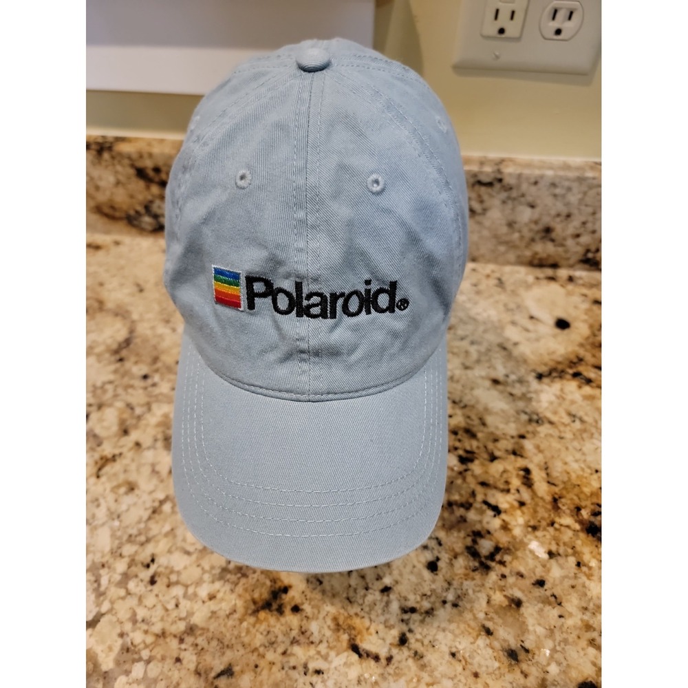 Polaroid Hat Cap America Blue Men's Women's Unisex Strap Back Camera Photography